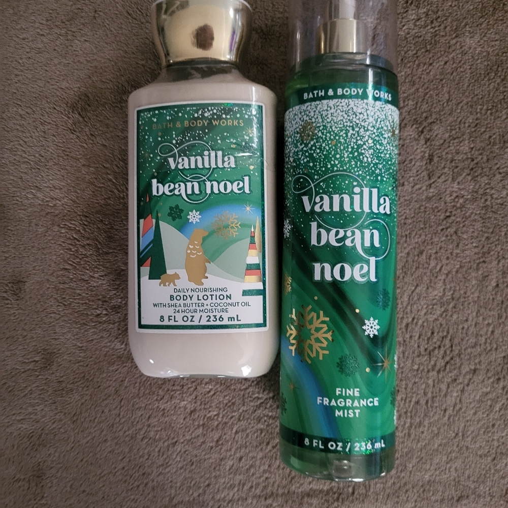 Bath & Body Vanilla Bean lotion and body spray